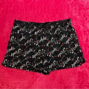 Victoria’s Secret PINK Holiday Print Sleep Shorts
